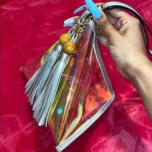Holographic Triangle Bag